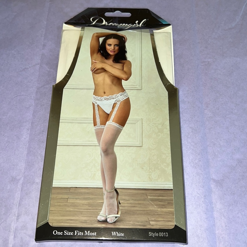 Dream girl garter belt and g string